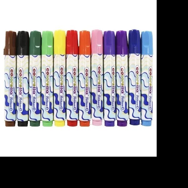 MARCADOR AGUA GRUESO ESTUCHE C12PZAS COLORELA